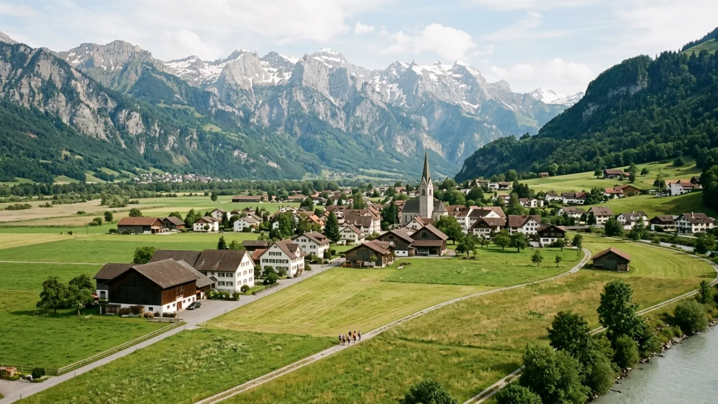 Ruggell, Liechtenstein travel banner
